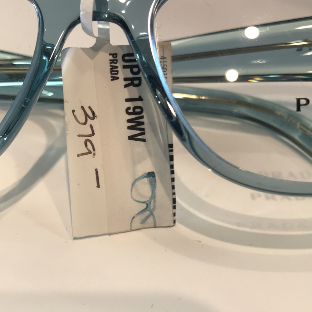 Prada 19WV Blue Women's Eyeglasses New never worn - Picture 8 of 9